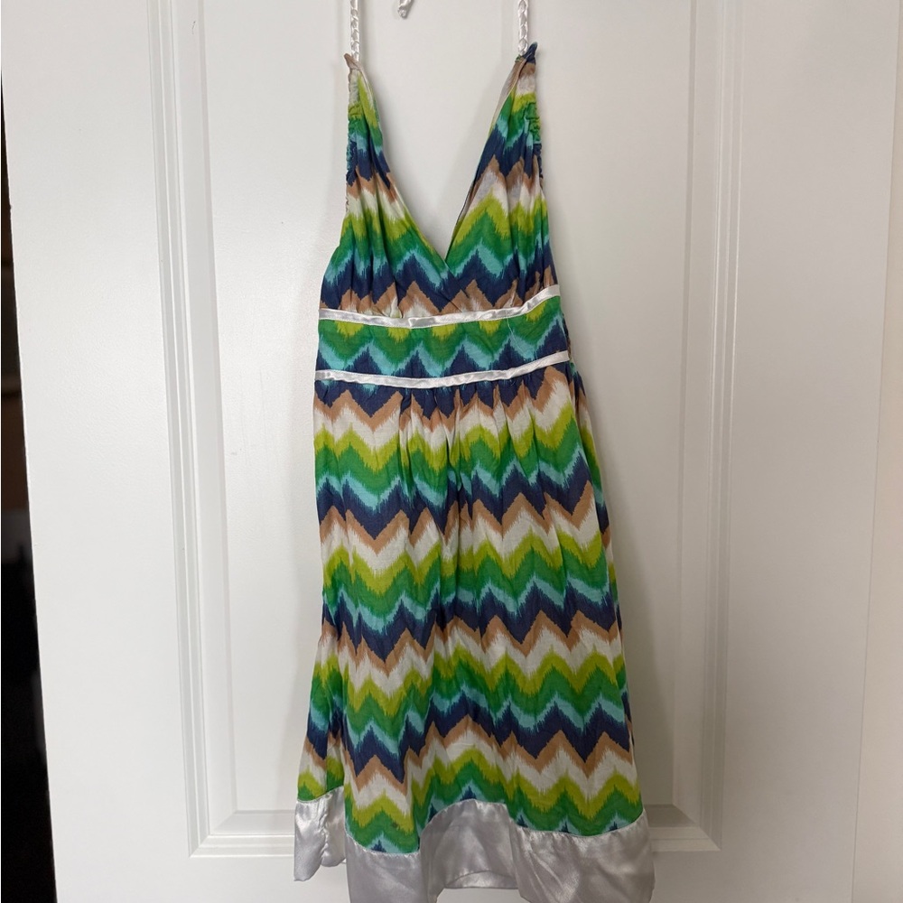 Bebe Chevron Patterned Dress sz s